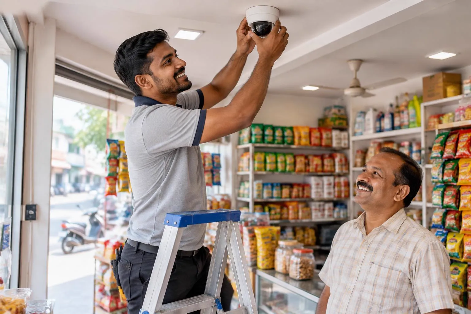 CCTV Camera Guide for Delhi NCR Homes & Shops: Types, Features and What Actually Matters — Cyber Vision Enterprises